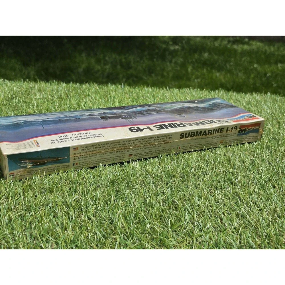Vintage Monogram Japanese Submarine I-19 Model Kit #3103 New Sealed  15.5